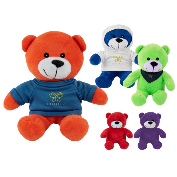 TH1259 6" Color Buddy Bear with Custom Imprint